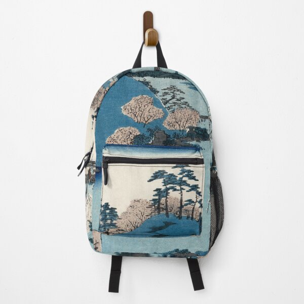 Item preview, Cherry blossom near the Hachiman Shrine (1797-1858) vintage Ukiyo-e designed and sold by blackdogshop.
