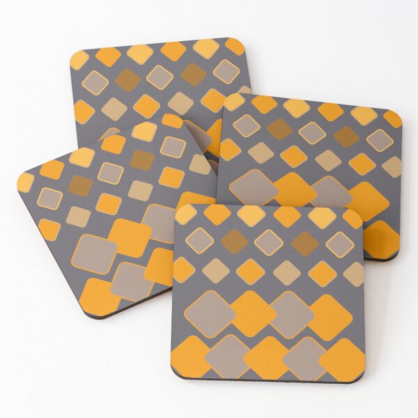 Item preview, Formas quadrado losango do laranja, marro e bege designed and sold by GirlaineSQ.