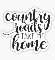 Country Roads Sticker