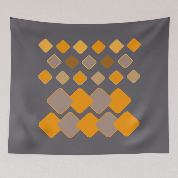 Item preview, Formas quadrado losango do laranja, marro e bege designed and sold by GirlaineSQ.