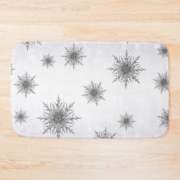 Item preview, Christmas Approaching Silver Cristal Snowflakes Christmas Patterns Christmas Patches designed and sold by The Glasses Girl.
