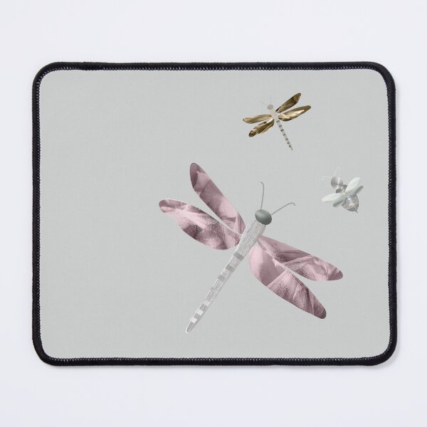 Item preview, Pretty metallic dragonflies with a cute embroidered dragonfly look.   Caroline Laursen Original. designed and sold by Caroline Laursen.