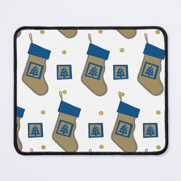 Item preview, Blue and Gold Christmas Stockings designed and sold by dKarthdesign.