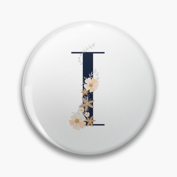 Item preview, Letter I monogram dark blue designed and sold by Bon-mots-jkd.