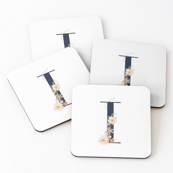 Item preview, Letter I monogram dark blue designed and sold by Bon-mots-jkd.