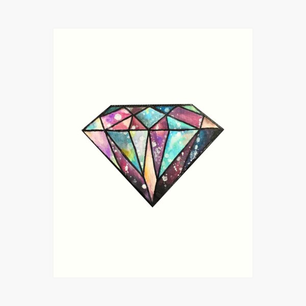 Rainbow Diamond Art Print for Sale by Sofia Elian