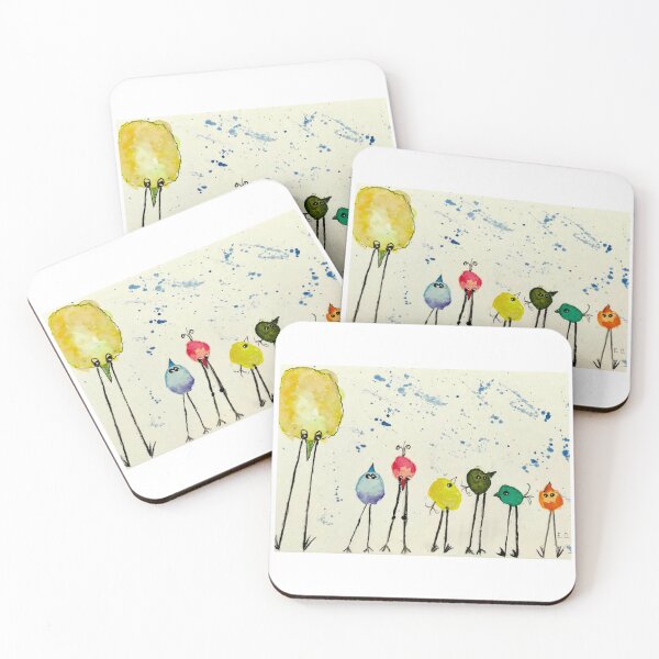 Item preview, Quirky chickens designed and sold by watercolorsLiz.