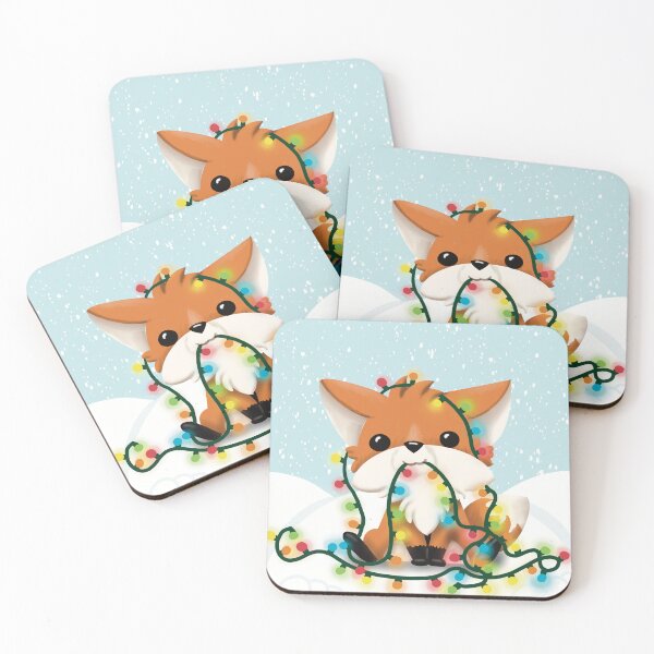 Item preview, A Very Kawaii Christmas - Fox designed and sold by Kimberly Bone.