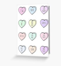 "Hate Hearts" Design Greeting Card