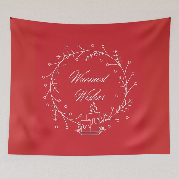 Item preview, Holiday Collection - Warmest Wishes (Red/White) designed and sold by T-WoodCreations.
