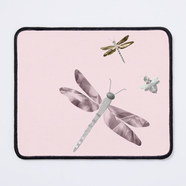 Item preview, Pretty metallic dragonflies with a cute embroidered dragonfly look.   Caroline Laursen Original. designed and sold by Caroline Laursen.