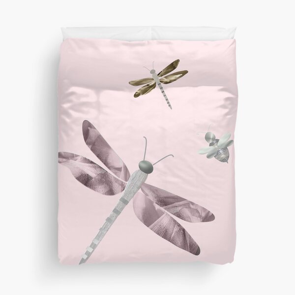 Item preview, Pretty metallic dragonflies with a cute embroidered dragonfly look.   Caroline Laursen Original. designed and sold by Caroline Laursen.