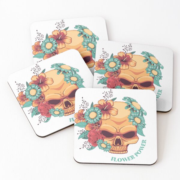 Item preview, Flower Power - Floral Skull Art designed and sold by CreativNode.
