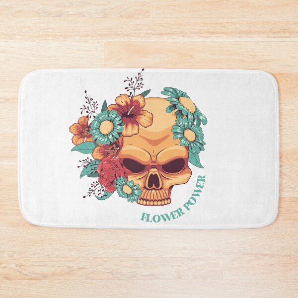 Item preview, Flower Power - Floral Skull Art designed and sold by CreativNode.