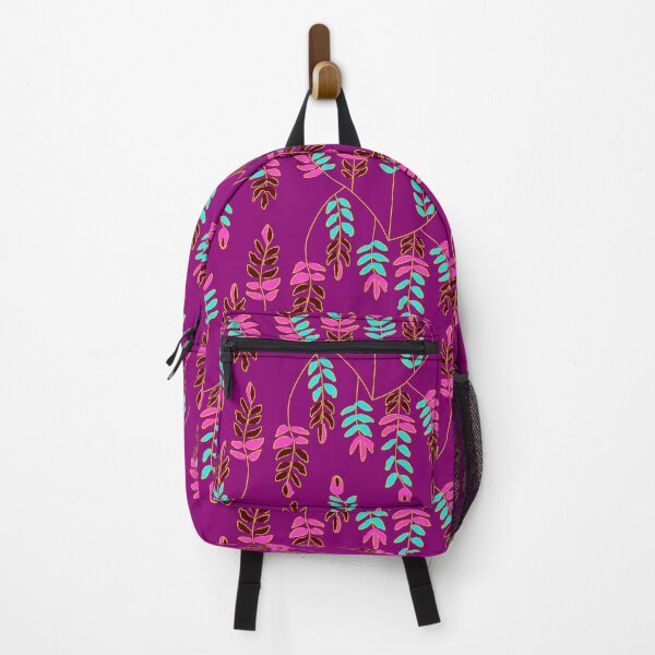 Item preview, Botanical Leaves - Purple + Pink + Aqua designed and sold by crsArt.