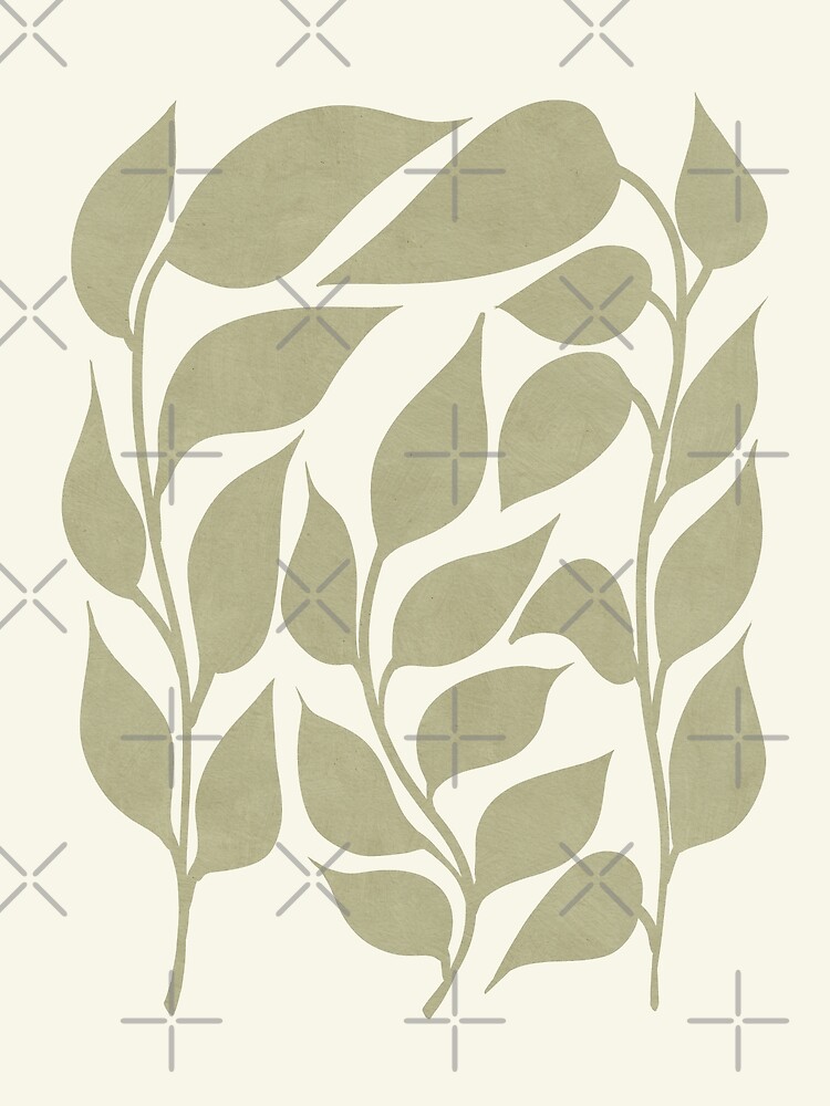 "Sage Green Leaves Botanical Sage Green Decor" Poster for Sale by