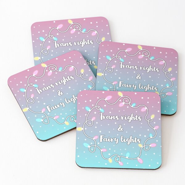 Item preview, Trans rights and fairy lights designed and sold by cocodoodlez.