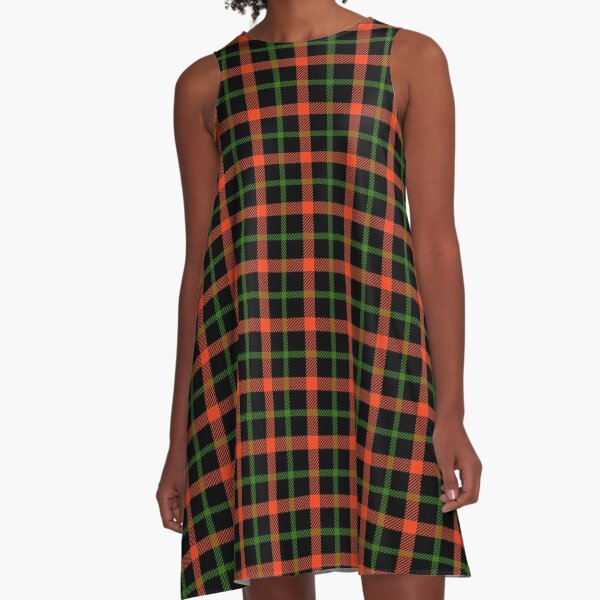 Halloween or Autumnal Plaid A-Line Dress