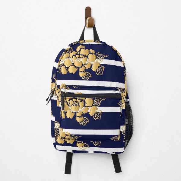Item preview, Golden rose pattern with navy lines designed and sold by bayanabufadda.