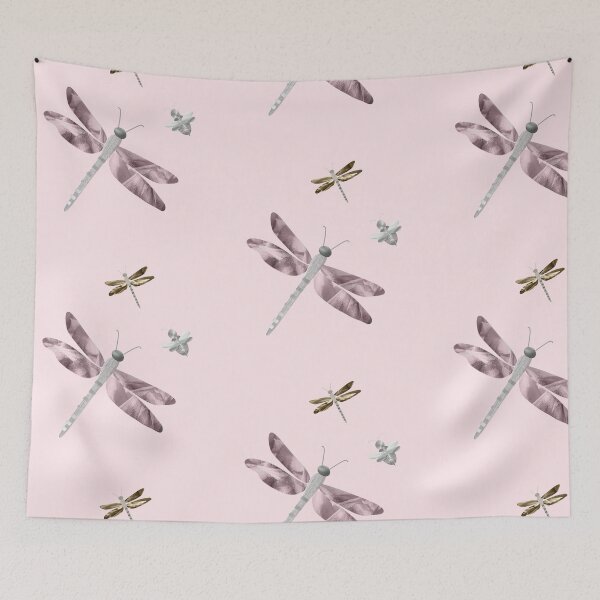 Item preview, Pretty metallic dragonflies with a cute embroidered dragonfly look.   Caroline Laursen Original. designed and sold by Caroline Laursen.