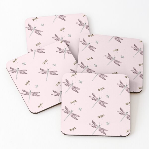Item preview, Pretty metallic dragonflies with a cute embroidered dragonfly look.   Caroline Laursen Original. designed and sold by Caroline Laursen.