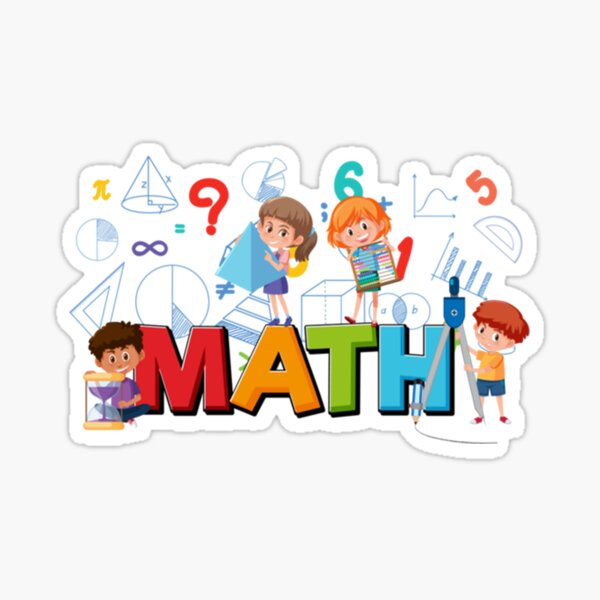 "subject labels maths " Sticker for Sale by Offthehookbouti Redbubble