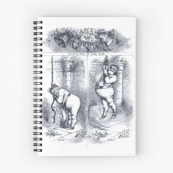 Item preview, Vintage Christmas Etching "Ringing In The Air" by Thomas Nast designed and sold by Douglas E. Welch Design and Photography.