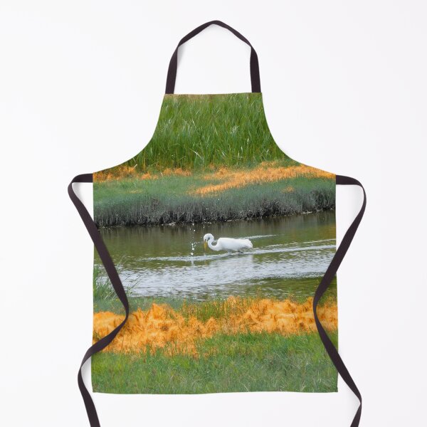 Item preview, Egret hunting in salt marsh designed and sold by PowerfulPhotos.
