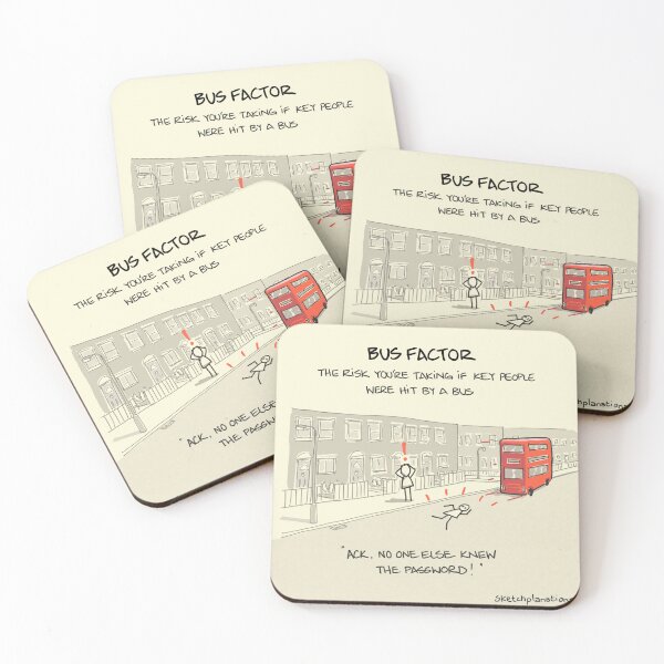 Item preview, The bus factor designed and sold by Sketchplanations.