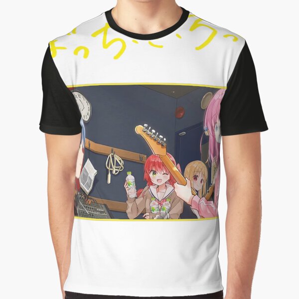 Aperçu de l'œuvre anime Bocchi le Rocher ! t-shirt de bande. créée et vendue par lasfar4.
