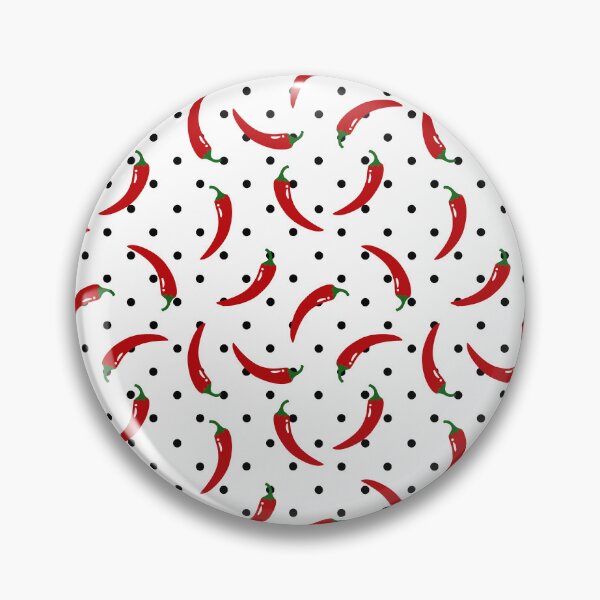 Item preview, Red chili peppers on polka dots designed and sold by mixMixtli.