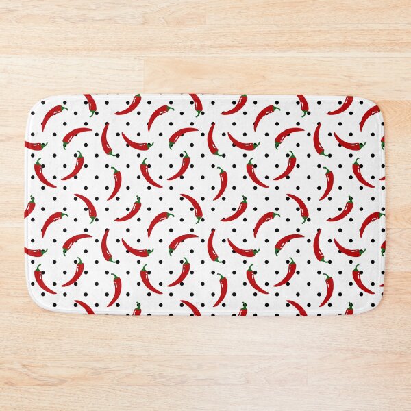 Item preview, Red chili peppers on polka dots designed and sold by mixMixtli.