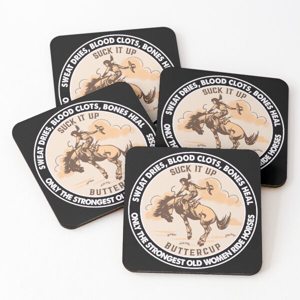 Item preview, Senior Cowgirl Humor - Only The Strongest Old Women Ride Horses designed and sold by handsoftime2020.