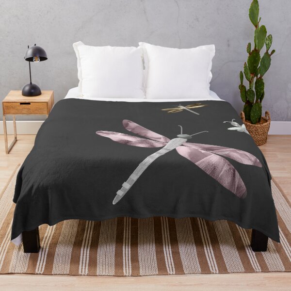 Item preview, Pretty metallic dragonflies with a cute embroidered dragonfly look. Caroline Laursen Original. designed and sold by Caroline Laursen.
