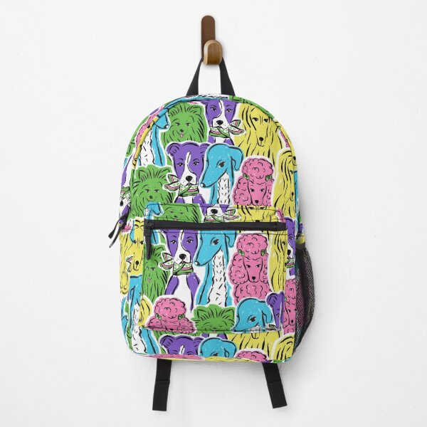 Item preview, Colorful dog Illustration pattern designed and sold by Lisa Bellew Creative.