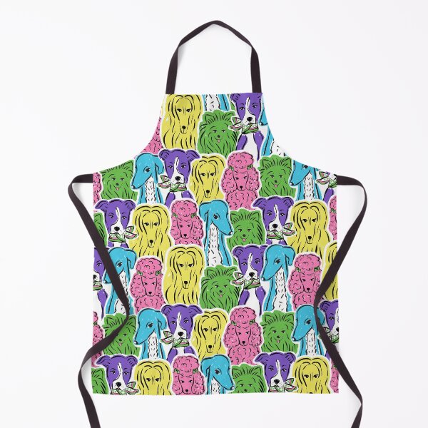 Item preview, Colorful dog Illustration pattern designed and sold by Lisa Bellew Creative.