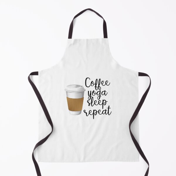 Item preview, Coffee Quote - Coffee yoga sleep repeat designed and sold by KatyaDesigns.