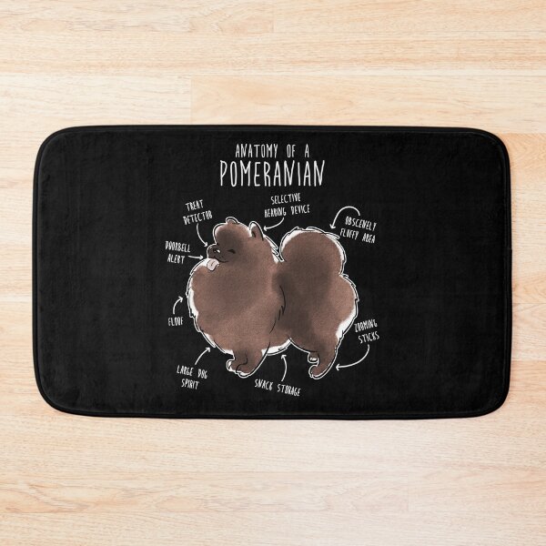 Item preview, Chocolate Pomeranian Dog Anatomy designed and sold by Clara Hollins.