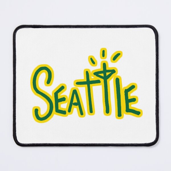 Item preview, Seattle Basketball Text designed and sold by LockedUp.