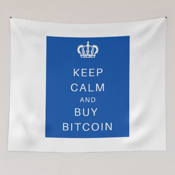 Item preview, Copie de KEEP CALM AND BUY BITCOIN - blue designed and sold by Jero-fan.