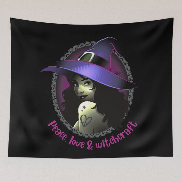 Item preview, Peace, Love & Witchcraft designed and sold by Edenglow Prints & Peculiars.