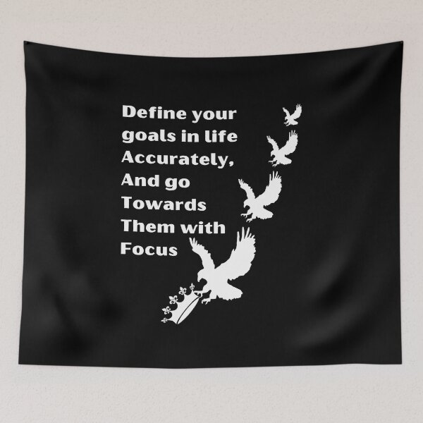 Item preview, Define Your Goals in Life accurately, And Go Towards Them With Focus t-shirt designed and sold by TamouStyle.