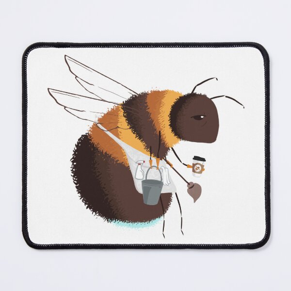 Item preview, Cleaning Bumble Bee designed and sold by BusiestBeeArt.