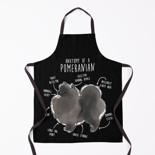 Item preview, Black Pomeranian Dog Anatomy designed and sold by Clara Hollins.