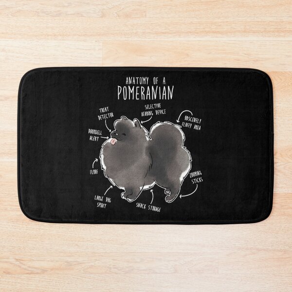 Item preview, Black Pomeranian Dog Anatomy designed and sold by Clara Hollins.