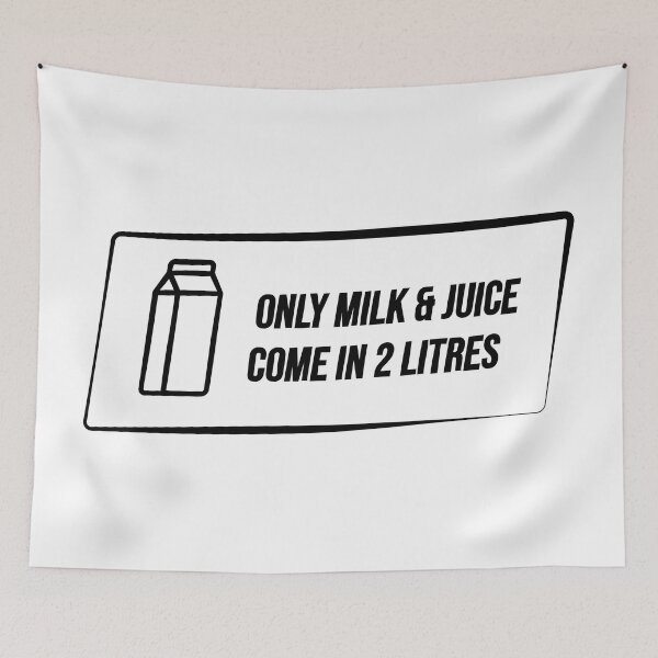Item preview, Only milk and juice come in 2 litres designed and sold by mfzmfz.