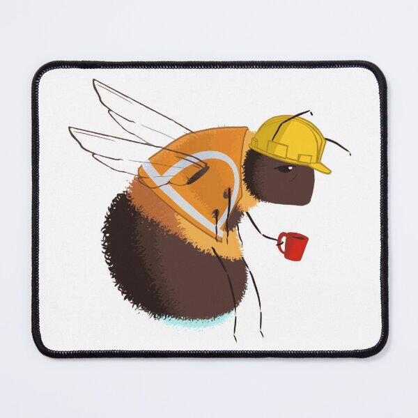 Item preview, Construction Bumble Bee designed and sold by BusiestBeeArt.