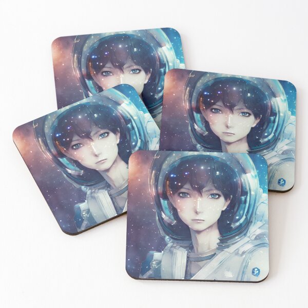Item preview, female astronaut in space designed and sold by BjoernsAiArt.