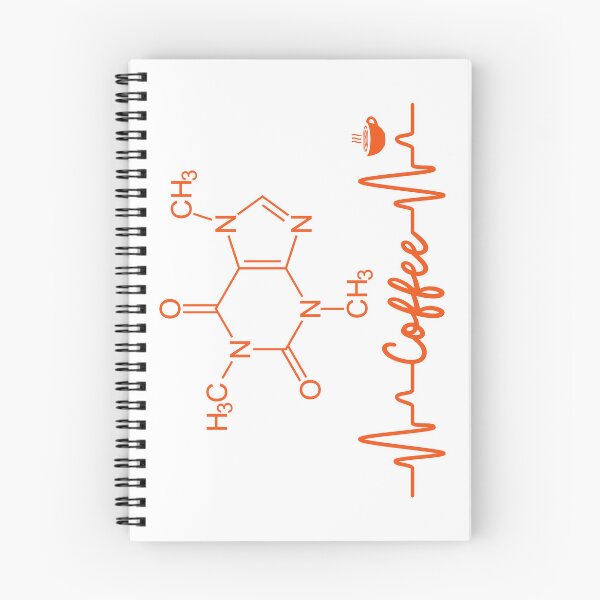 Item preview, Coffee Heartbeat EKG with Caffeine Molecule designed and sold by MtWoodsonSales.