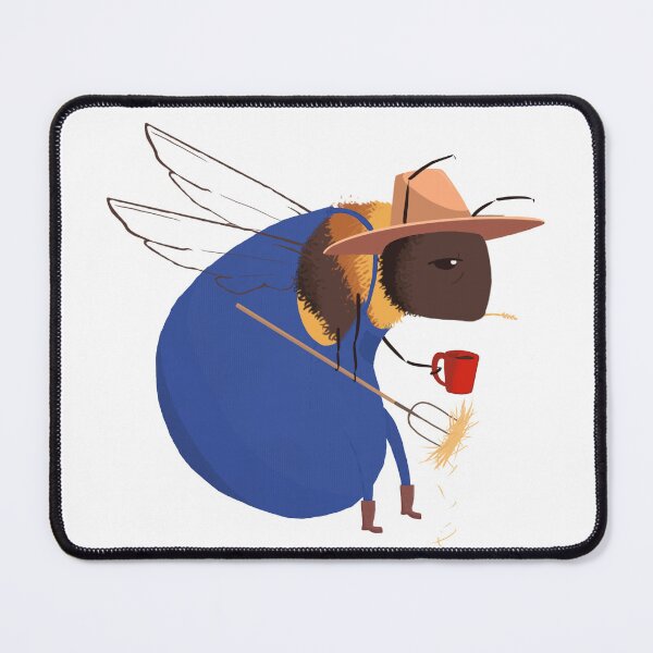 Item preview, Farmer Bumble Bee designed and sold by BusiestBeeArt.